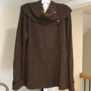 Cozy brown cowlneck sweater